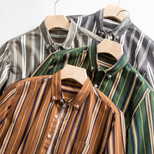 Charger l&#39;image dans la galerie, Mens Quality Cotton Striped Shirts
