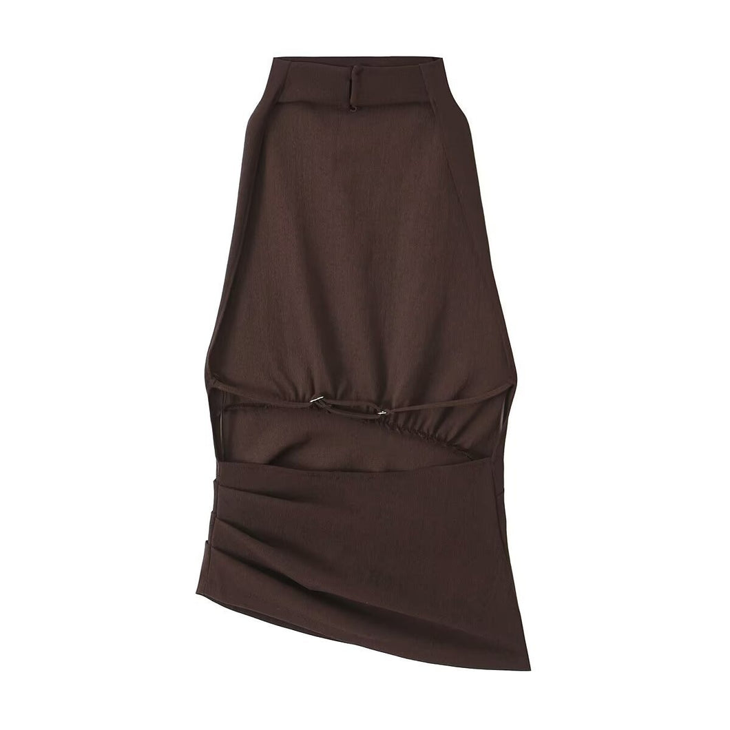 Backless Halter Neck Sleeveless Top