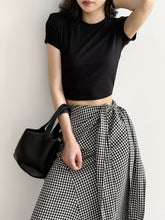 Load image into Gallery viewer, Plaid Maxi Belted Wrap Skirt
