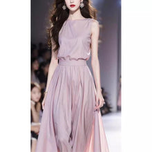 Load image into Gallery viewer, Unique Purple Sleeveless Maxi Dress
