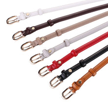 Load image into Gallery viewer, Fashion Black Genuine Leather Thin Dress Blazer Waist Decorative Belt
