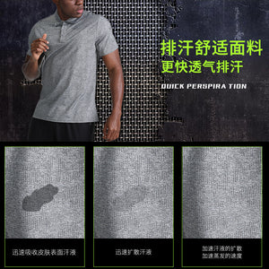 Men's Summer Short Sleeve Sporty Quick Dry Breathable Polo Shirts