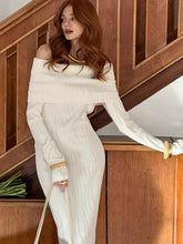 Загрузить изображение в средство просмотра галереи, Off Shoulder Textured Mermaid Maxi Dress
