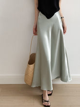 Load image into Gallery viewer, High Waist Satin Maxi Mermaid Skirt
