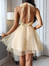 Load image into Gallery viewer, Halter Neck Layered Tulle Party Dress
