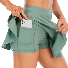 Laden Sie das Bild in den Galerie-Viewer, Badminton Pleated Tennis Skirt Running Gym Skirt Yoga Active Outdoor Golf Mini Skirt
