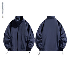 画像をギャラリービューアに読み込む, Stand Collar Autumn Oversized Windproof Men and Women Unisex Outdoor Jacket
