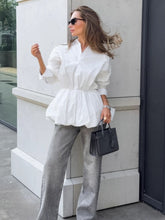 Load image into Gallery viewer, Pure Cotton White Petal Shirt
