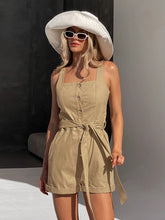 Load image into Gallery viewer, Spaghetti Elastic Waist Jumpsuit
