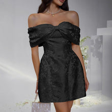 Load image into Gallery viewer, Jaquard Bowknot Strapless Mini Party Dress
