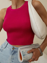 Load image into Gallery viewer, Sleeveless Rib Knit Crop Top
