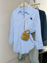 Load image into Gallery viewer, Wide Cuff Stripe Shirt
