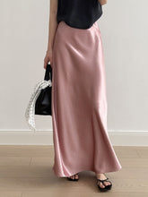 Load image into Gallery viewer, High Waist Satin Maxi Mermaid Skirt
