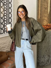 Load image into Gallery viewer, 9-color Casual Velour Turn-down Collar Bomber Jacket
