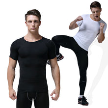 Загрузить изображение в средство просмотра галереи, Men&#39;s Summer Compressed Quick Dry Basketball Gym Short Sleeve T shirts
