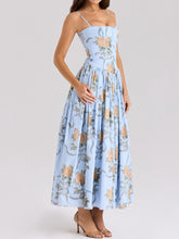 Charger l&#39;image dans la galerie, Printed Floral Slim Flare Maxi Dress
