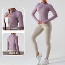 画像をギャラリービューアに読み込む, Ladies Long Sleeve Quick Dry Yoga Jacket Running Gym Sporty Jacket
