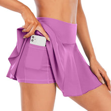 Load image into Gallery viewer, Badminton Pleated Tennis Skirt Running Gym Skirt Yoga Active Outdoor Golf Mini Skirt
