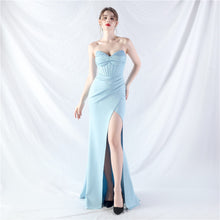 Load image into Gallery viewer, Boning Slim Beaded Shaping Evening Dress
