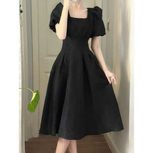 画像をギャラリービューアに読み込む, Puff Sleeve Fairy Midi Flare Dress
