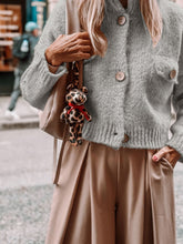 画像をギャラリービューアに読み込む, Stand Collar Short Oversized Cardigan
