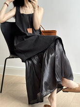 画像をギャラリービューアに読み込む, Sleeveless Asymmetrical Hem Spliced Midi Dress
