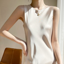 Load image into Gallery viewer, Acetate Satin Silky Dress Summer Elegant Slim Solid Midi Dress
