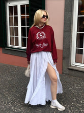 画像をギャラリービューアに読み込む, Women Round Neck Printed Oversized Sweatshirts
