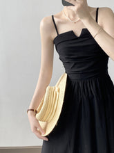 画像をギャラリービューアに読み込む, Ruched Spaghetti Smocked A Line Maxi Dress
