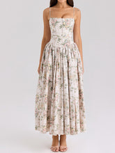 Charger l&#39;image dans la galerie, Printed Floral Slim Flare Maxi Dress
