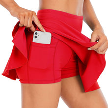 Laden Sie das Bild in den Galerie-Viewer, Badminton Pleated Tennis Skirt Running Gym Skirt Yoga Active Outdoor Golf Mini Skirt
