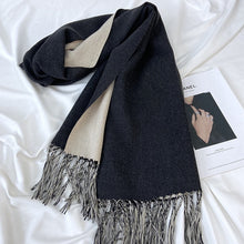 Load image into Gallery viewer, Solid Color Tassel Scarf and Poncho

