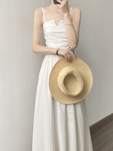 画像をギャラリービューアに読み込む, Ruched Spaghetti Smocked A Line Maxi Dress

