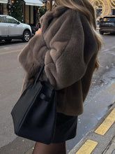 Load image into Gallery viewer, Short Faux Fur Coat
