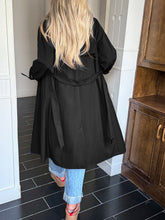 Load image into Gallery viewer, Woman Solid Double Breast Wind Breaker
