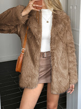 Load image into Gallery viewer, Elegant Fashion Lapel Faux Fur Short Coat
