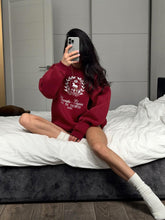 画像をギャラリービューアに読み込む, Women Round Neck Printed Oversized Sweatshirts
