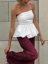 Charger l&#39;image dans la galerie, Sculpted Waist Peplum Bustier Top
