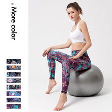 Load image into Gallery viewer, Printed High Waist Yoga Pants Gym Sporty Legging Pants
