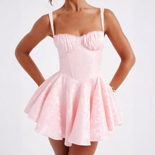 Загрузить изображение в средство просмотра галереи, Spaghetti Flare Bow Knot Mini Dress
