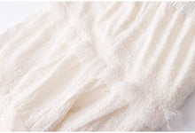 Charger l'image dans la galerie, Sweety Lace Spliced High Waist A Line Midi Tiered Skirt
