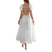 Загрузить изображение в средство просмотра галереи, Short Puff Sleeve Tiered Midi Dress
