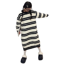 Load image into Gallery viewer, Girl&#39;s Cozy Oversized Stripe Winter Loungewear
