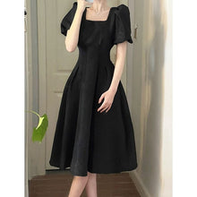 画像をギャラリービューアに読み込む, Puff Sleeve Fairy Midi Flare Dress
