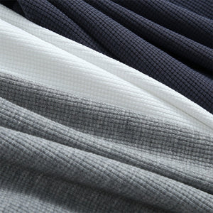 Men's Autumn 220g Waffle Checks Long Sleeve Heavy T Shirts