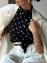 Cargar imagen en el visor de la galería, Acetate Polka Dot Halter Neck Top
