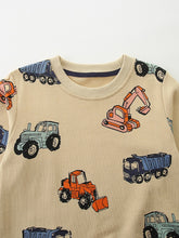 Charger l&#39;image dans la galerie, Boy&#39;s Cotton Car Graphics Crewneck Sweatshirt
