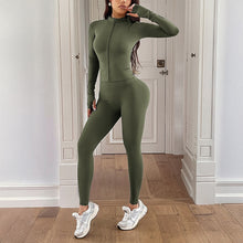 Laden Sie das Bild in den Galerie-Viewer, GYM Yoga Top+Trousers Two Piece Set
