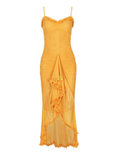 Charger l&#39;image dans la galerie, Spaghetti Backless Frilled Tulle Mermaid Dress
