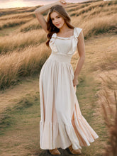 画像をギャラリービューアに読み込む, Off Shoulder Smocking Ruffle Maxi Dress
